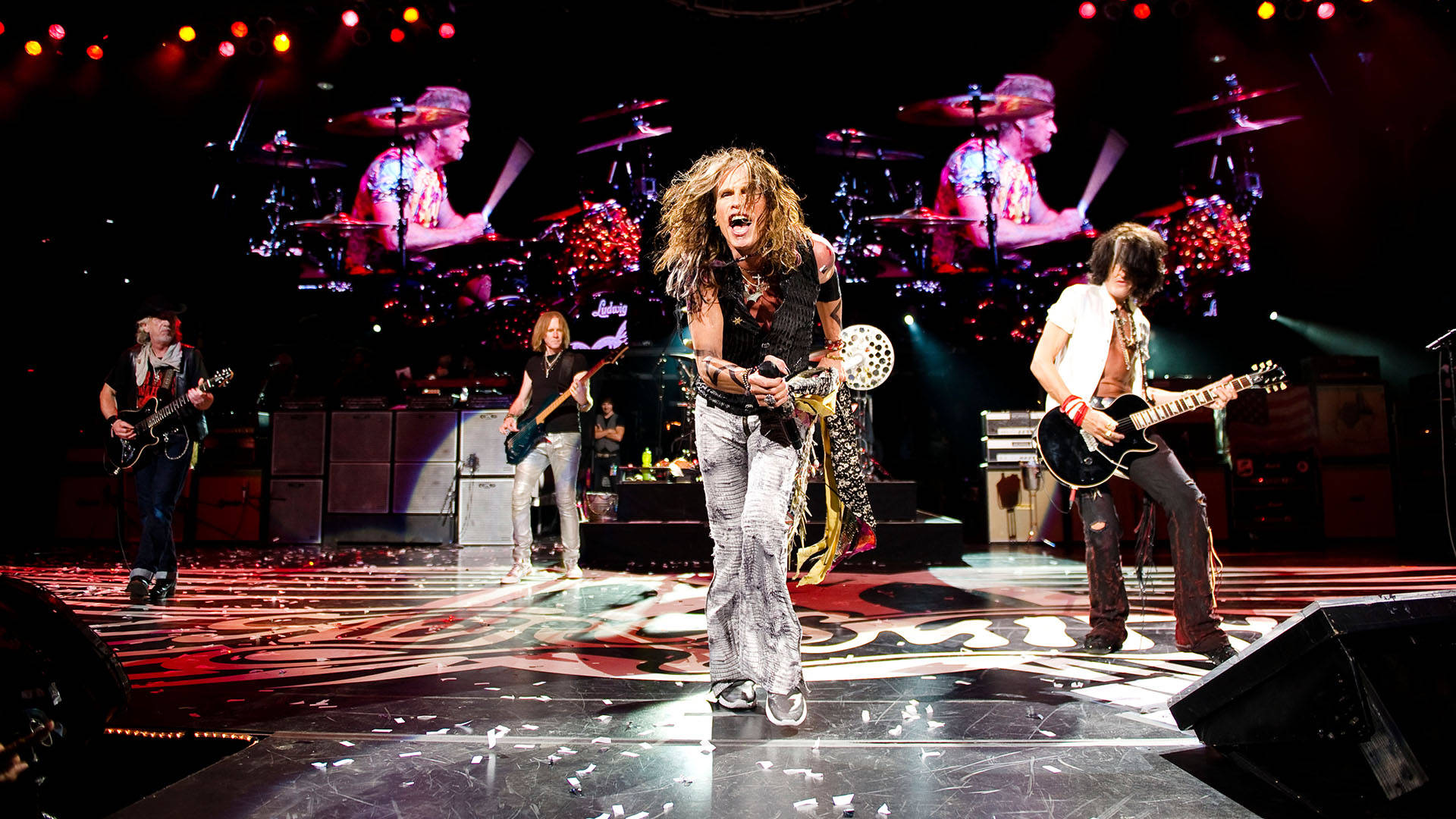 Aerosmith Hard Rock Band Live Concert Wallpaper