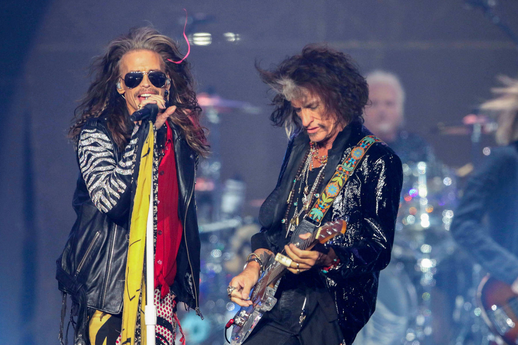 Aerosmith Joe Perry Steven Tyler Giftige tvillinger. Wallpaper