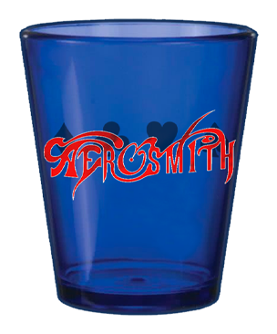 Aerosmith Logo Blue Shot Glass PNG