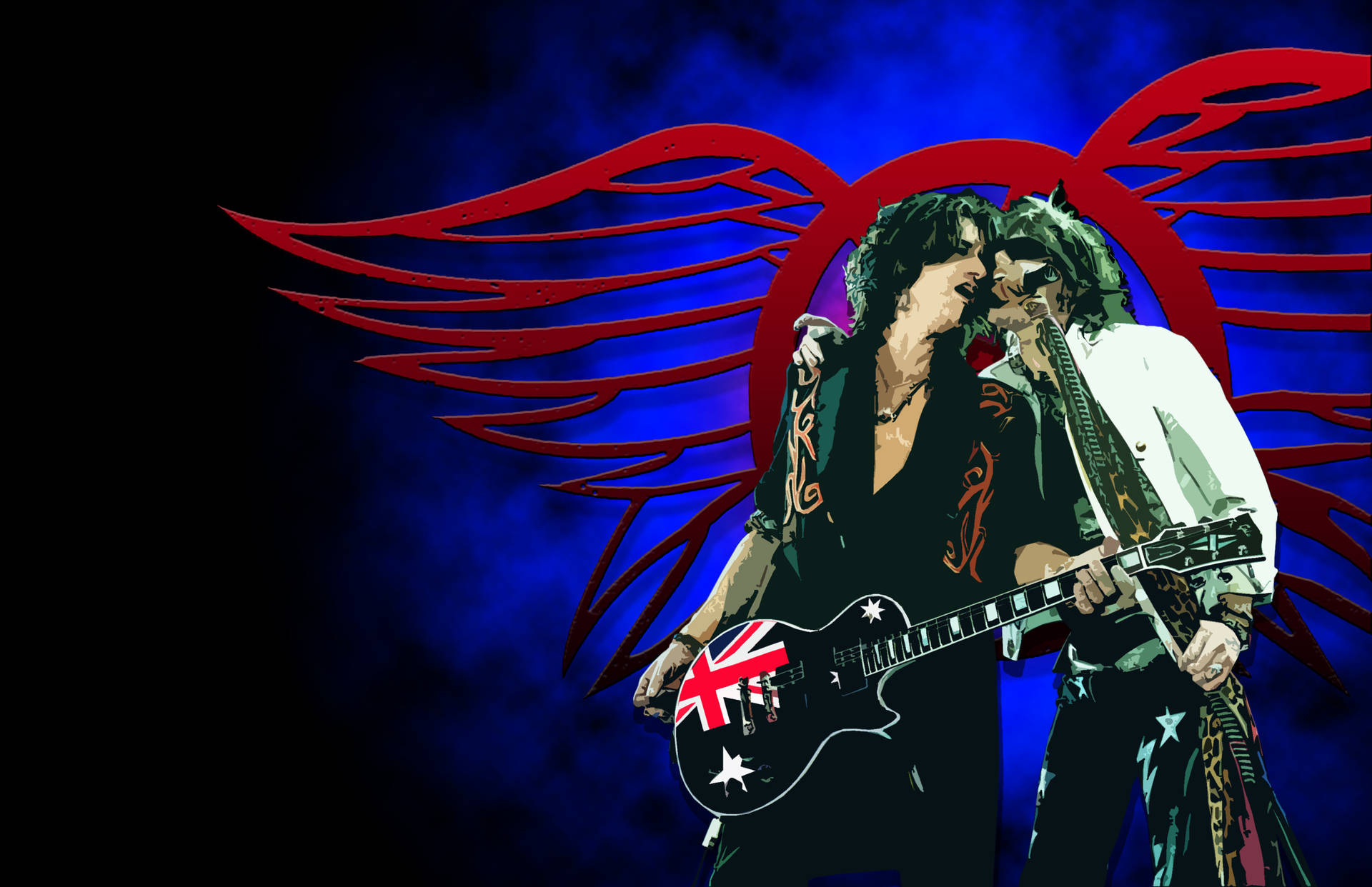 Aerosmithrockband Livekonsert. Wallpaper