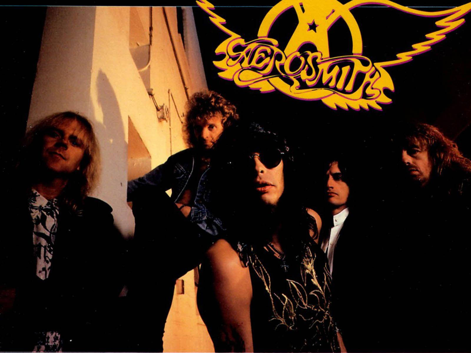 Aerosmith Rock Band Showcasing Their Dark Aesthetic Wallpaper