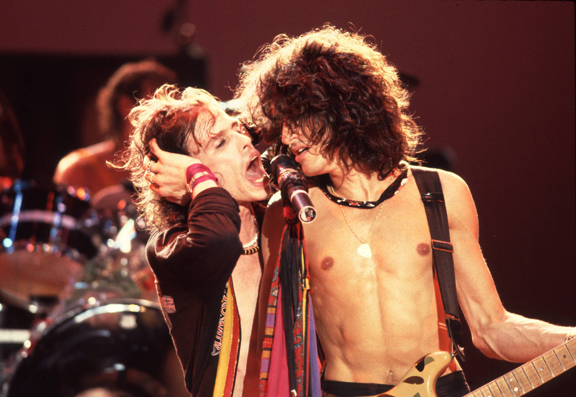 Bandade Rock Aerosmith - Steven Tyler Y Joe Perry Fondo de pantalla