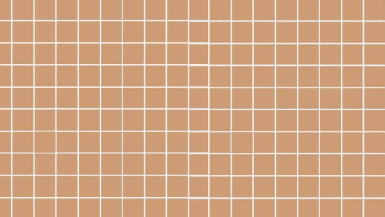 Æstetisk Beige Grid Wallpaper