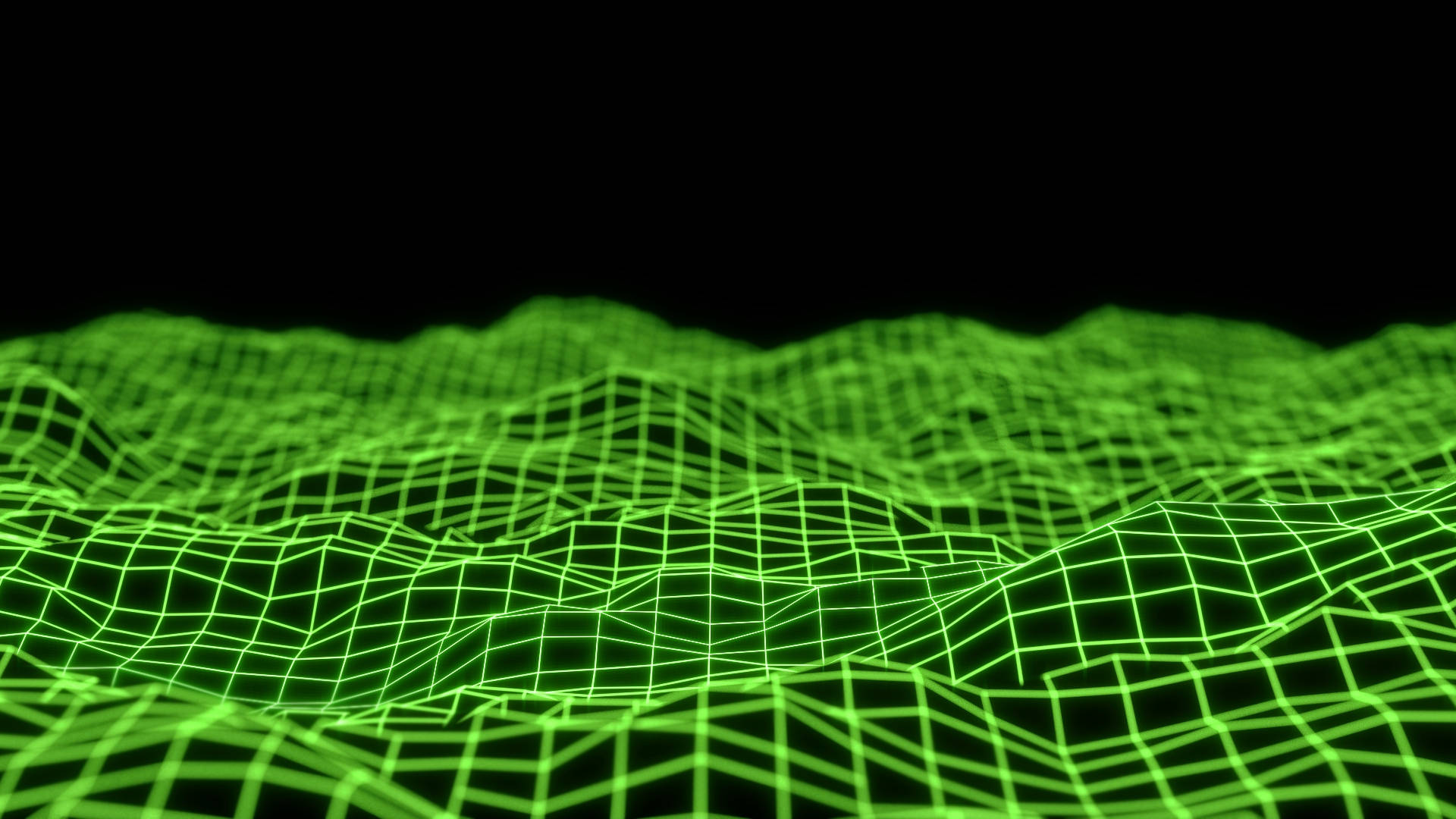 Æstetisk Chromebook Green Grid Wallpaper