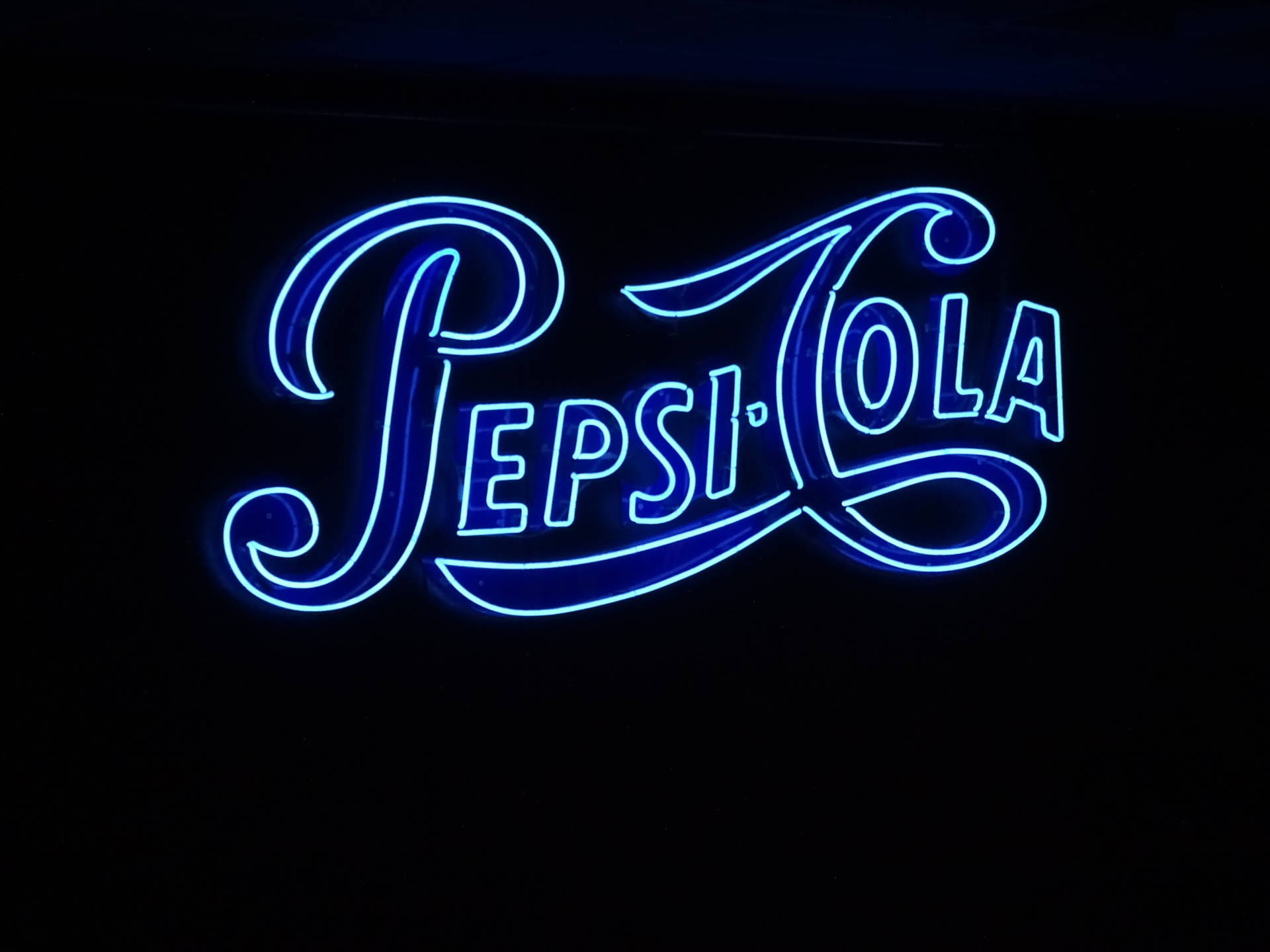 Æstetisk Pepsi Cola Neon Light Laptop Wallpaper