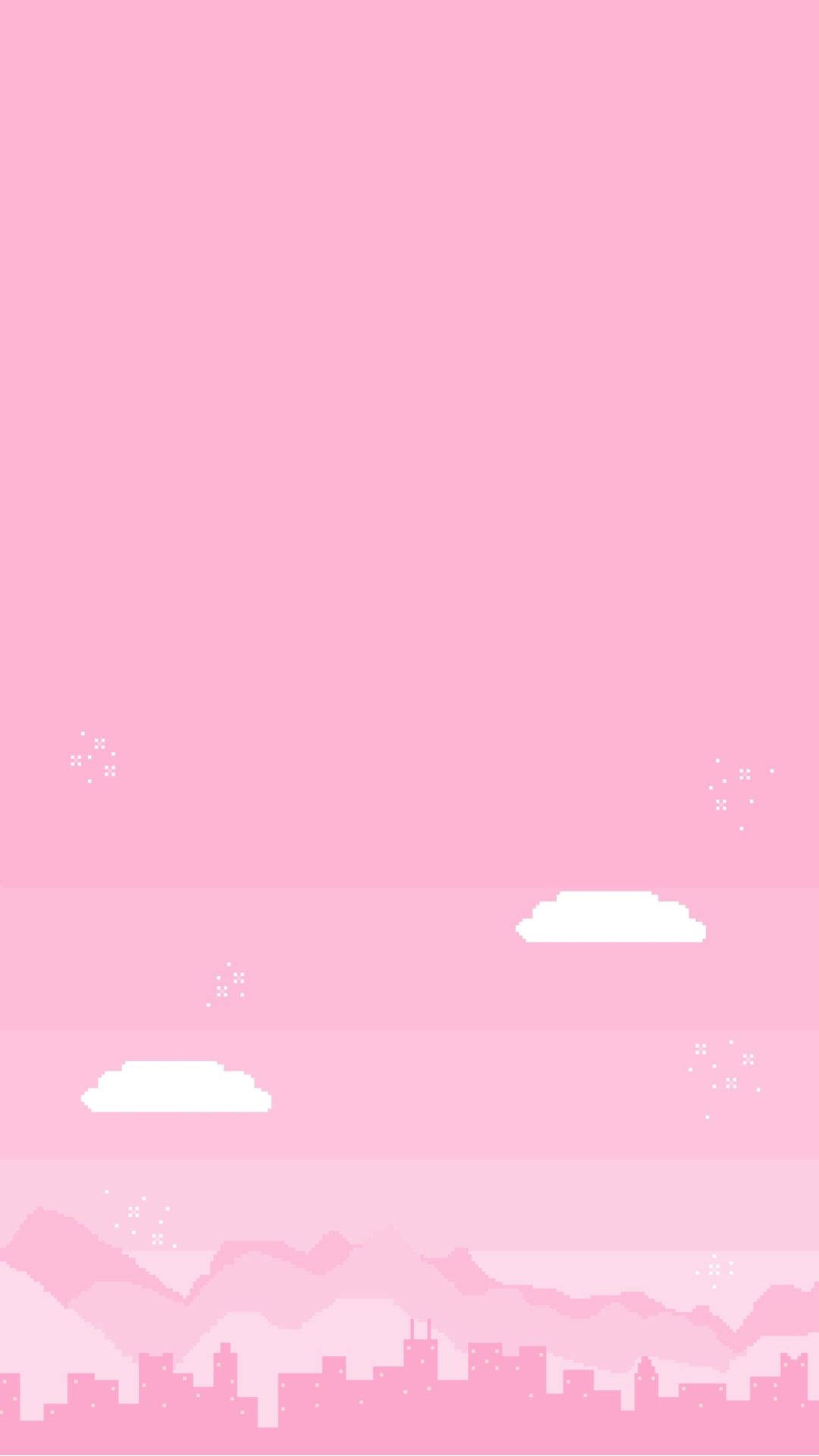 Æstetisk Pink Sky Wallpaper