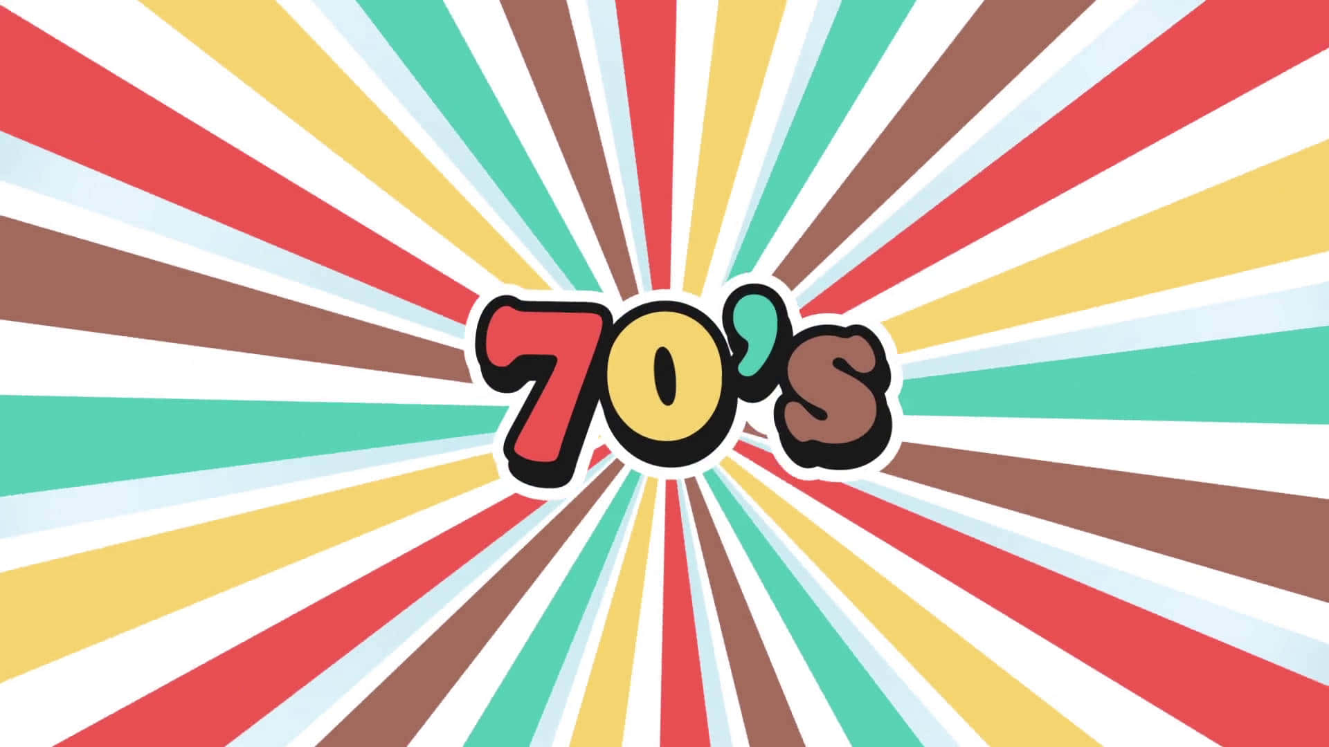 70's Retro Logo Aesthetic 70s Background
