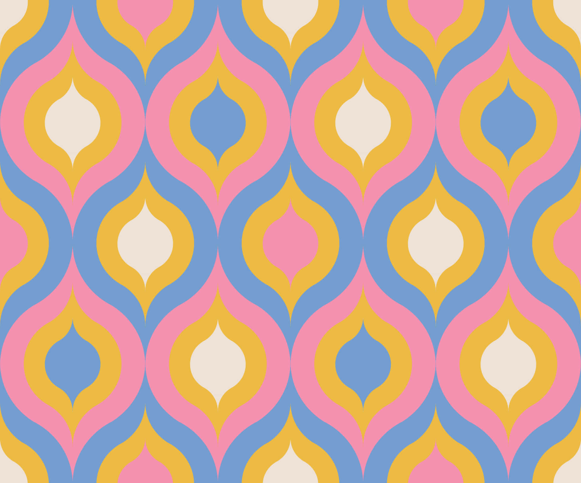 Blue, white, Pink, Yellow Aesthetic 70s Background