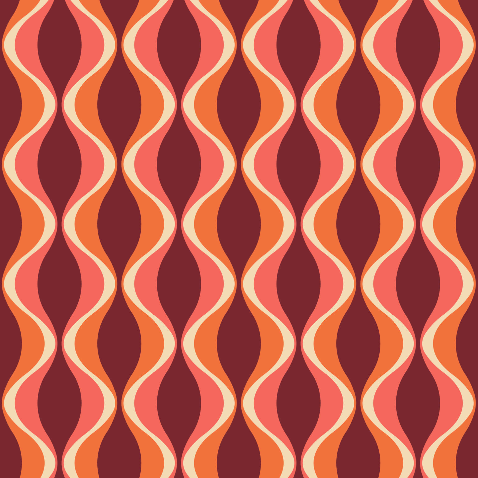 White, Orange, Brown Aesthetic 70s Background