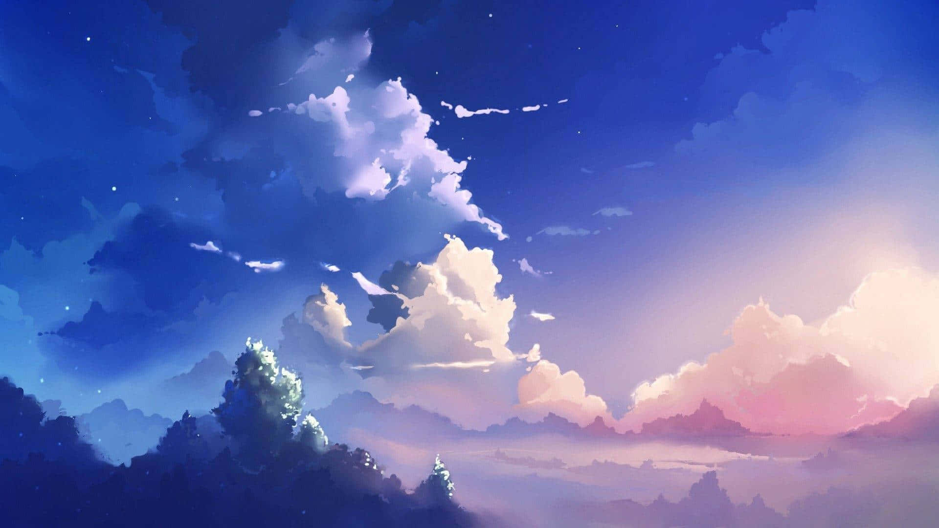 Download Aesthetic Anime Background 1920 x 1080 