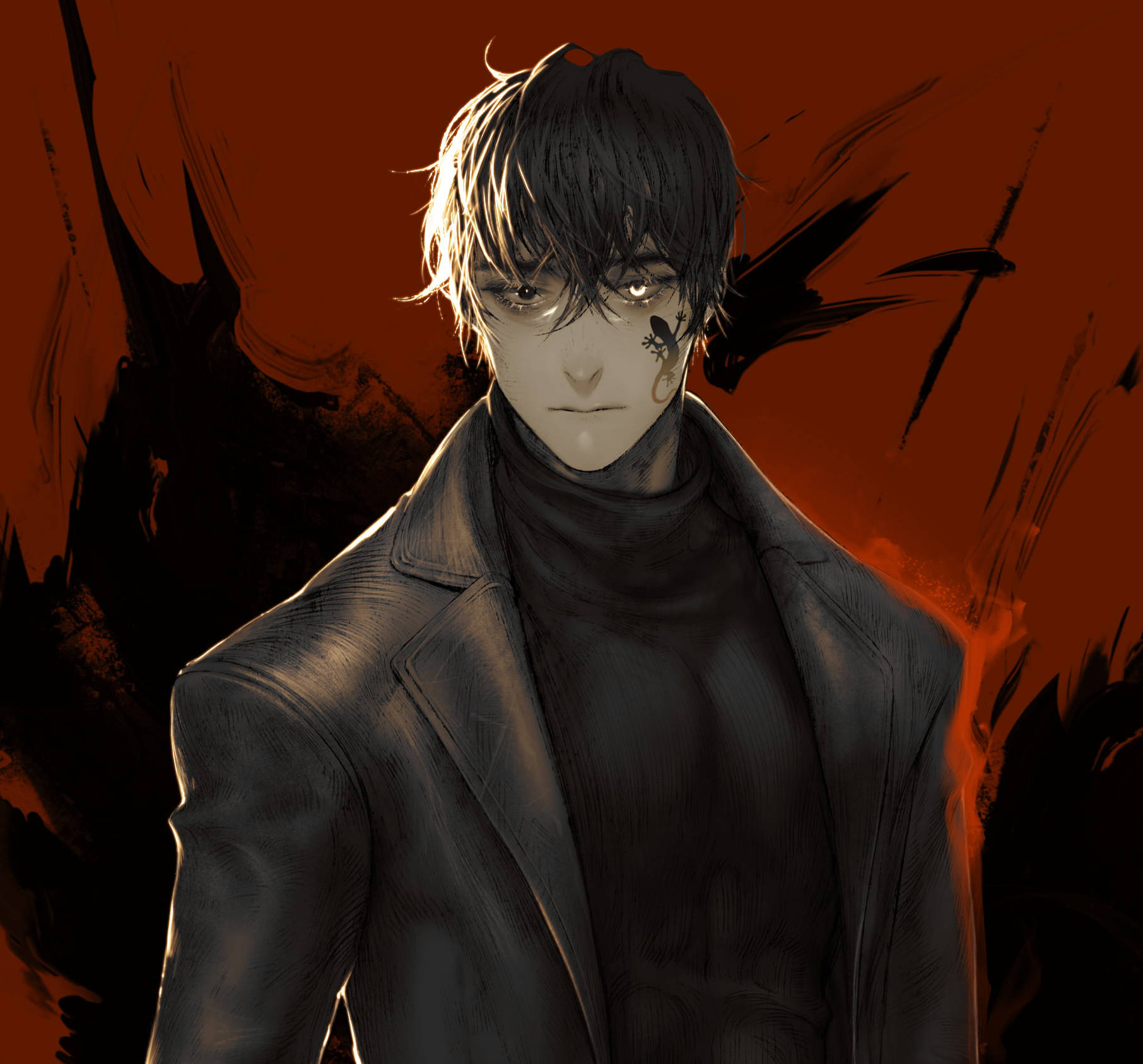Aesthetic Anime Boy Icon Dark Clothes