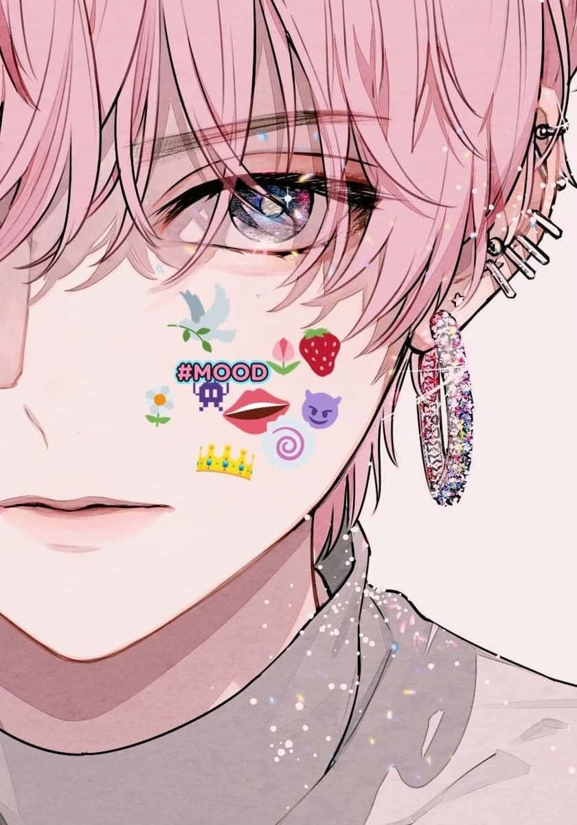 Anime Boy Pink Hair Omg He Reminds Me Of Genderbend  Anime Png Male Pink  Transparent PNG  387x936  Free Download on NicePNG