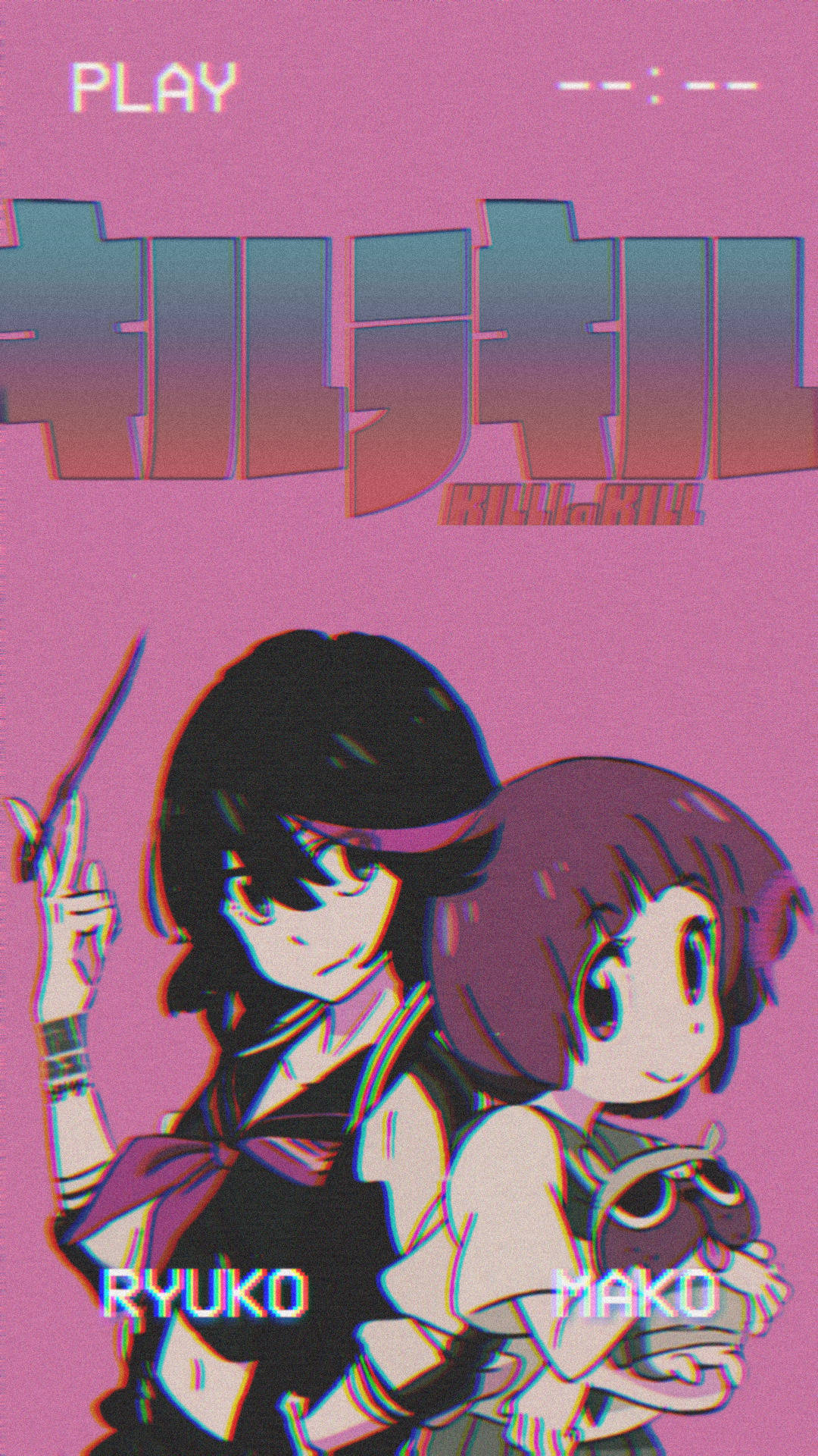 Aesthetic Anime Ryuko And Mako Phone