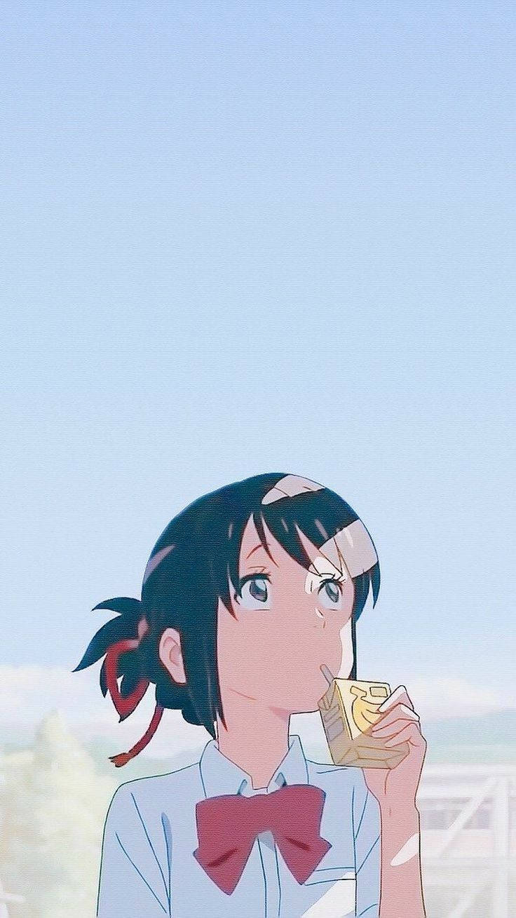 Aesthetic Anime Yogurt Girl Wallpaper