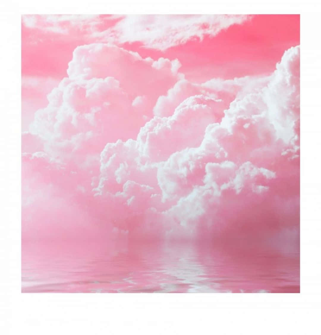 Nubesde Color Rosa Pastel Estético. Fondo de pantalla