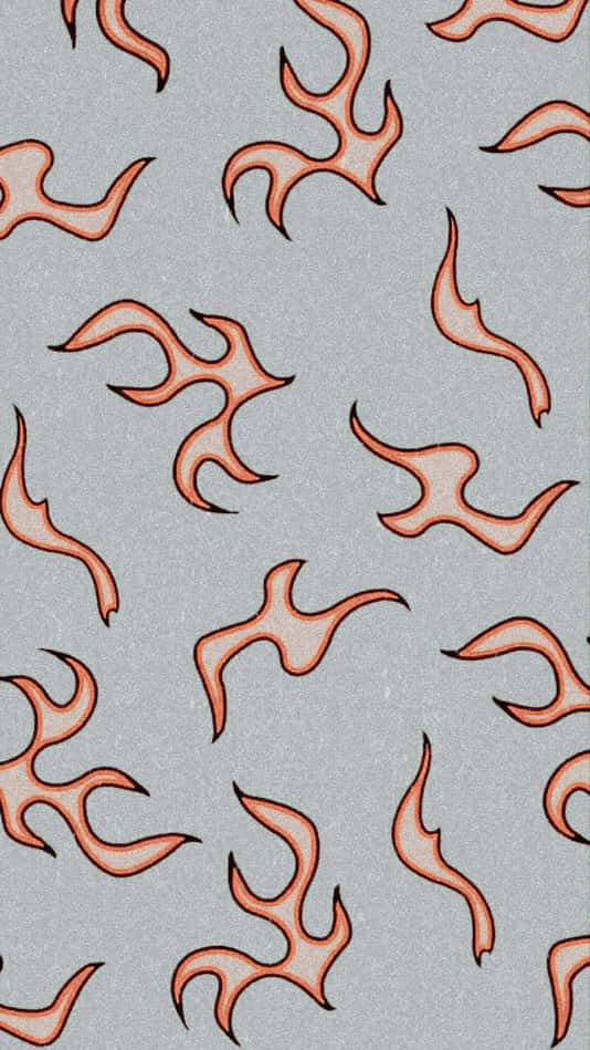 Aesthetic Background Of Simple Flames Abstract