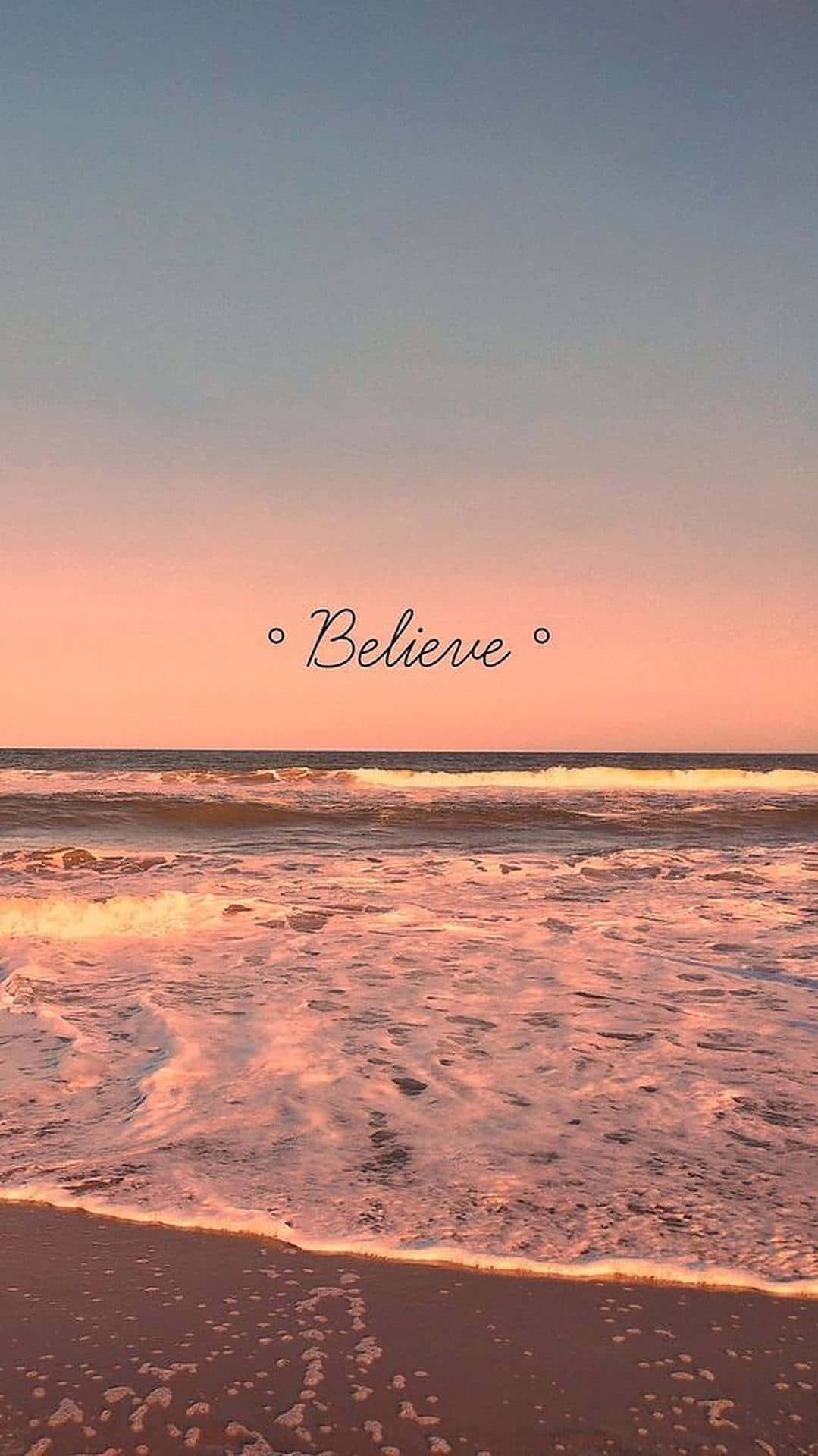 Aesthetic Background With Sea Waves