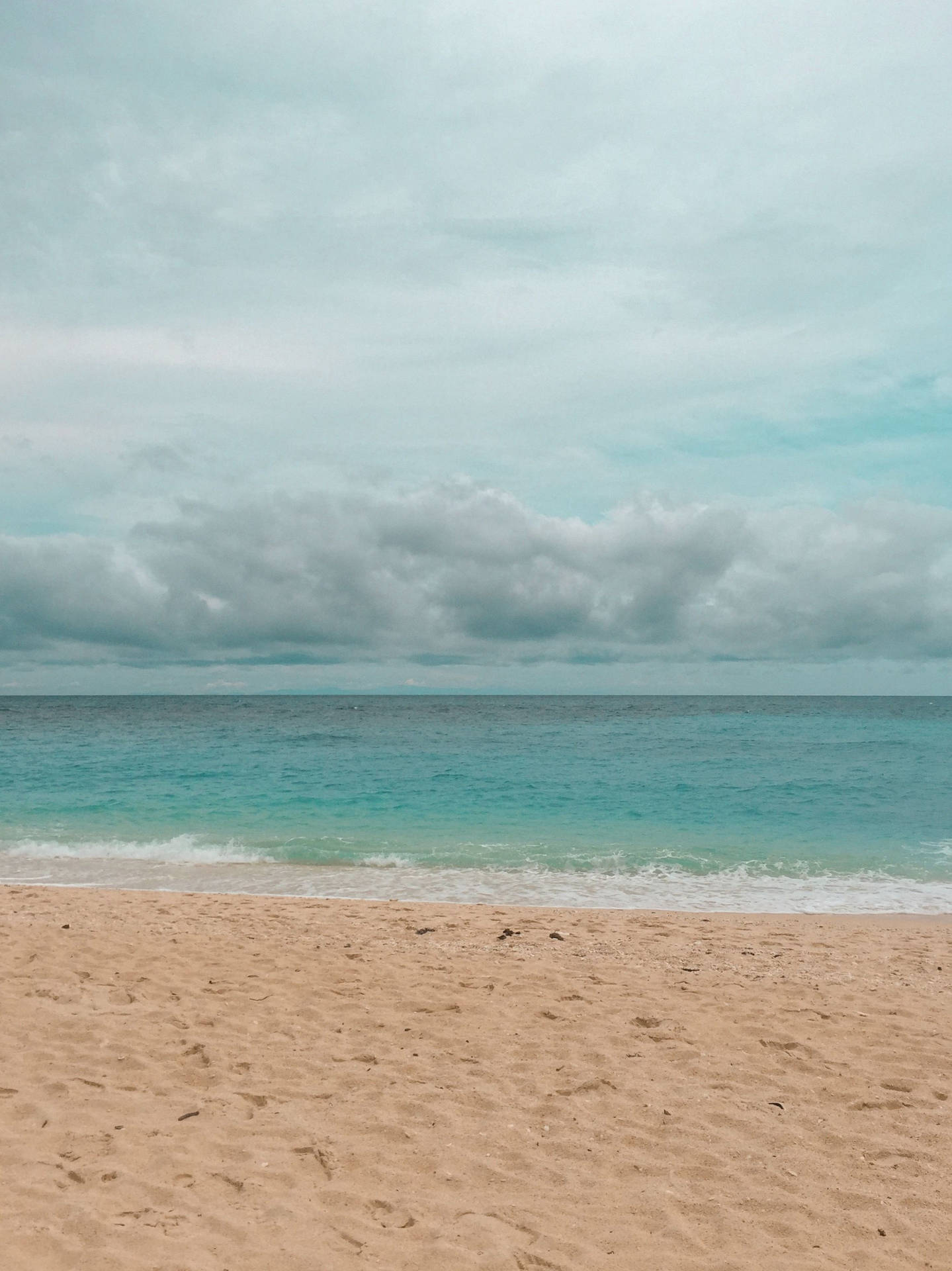 Aesthetic Beach Clouds Background