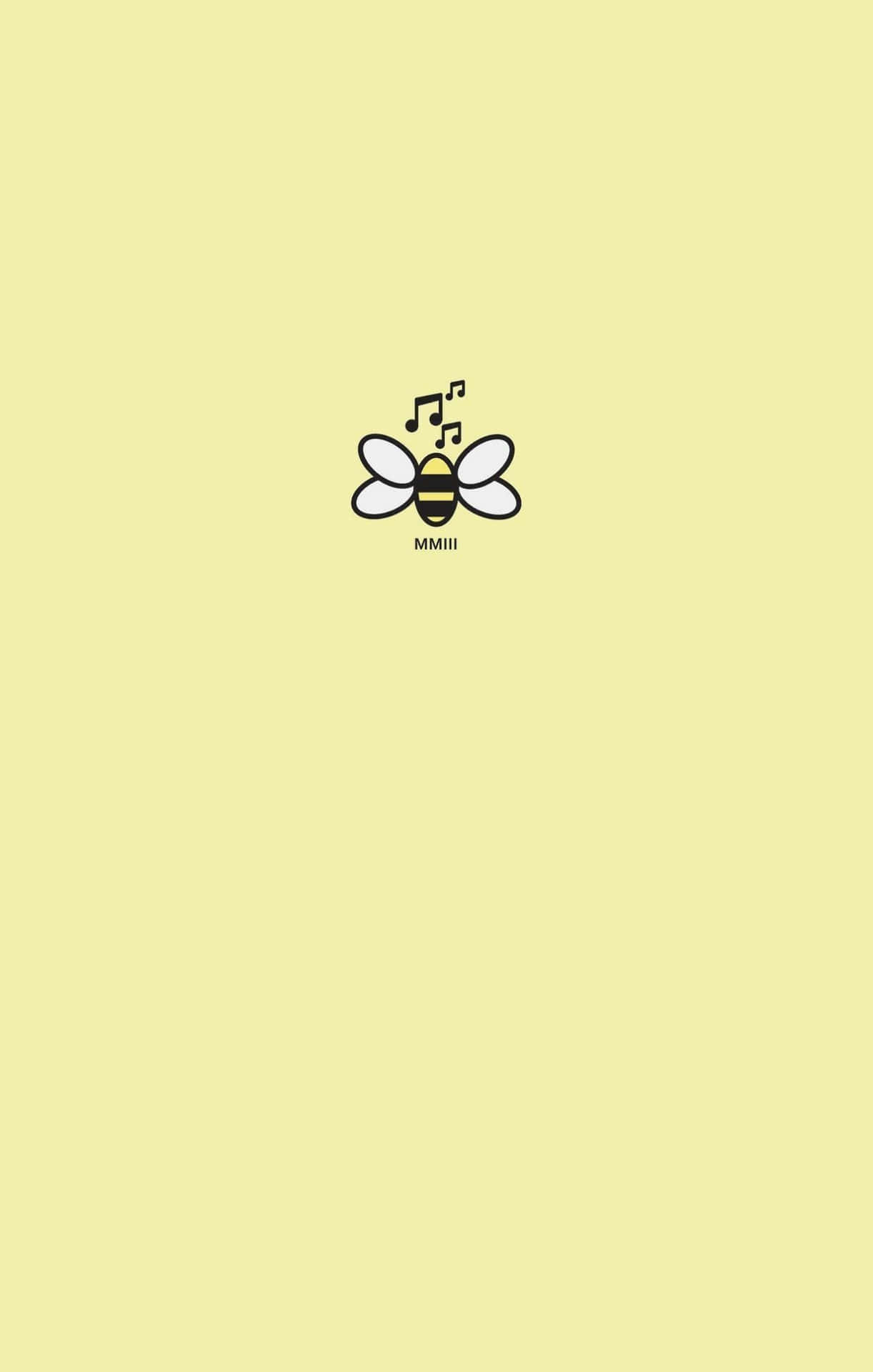 Aesthetic Bee on a Flower Wallpaper