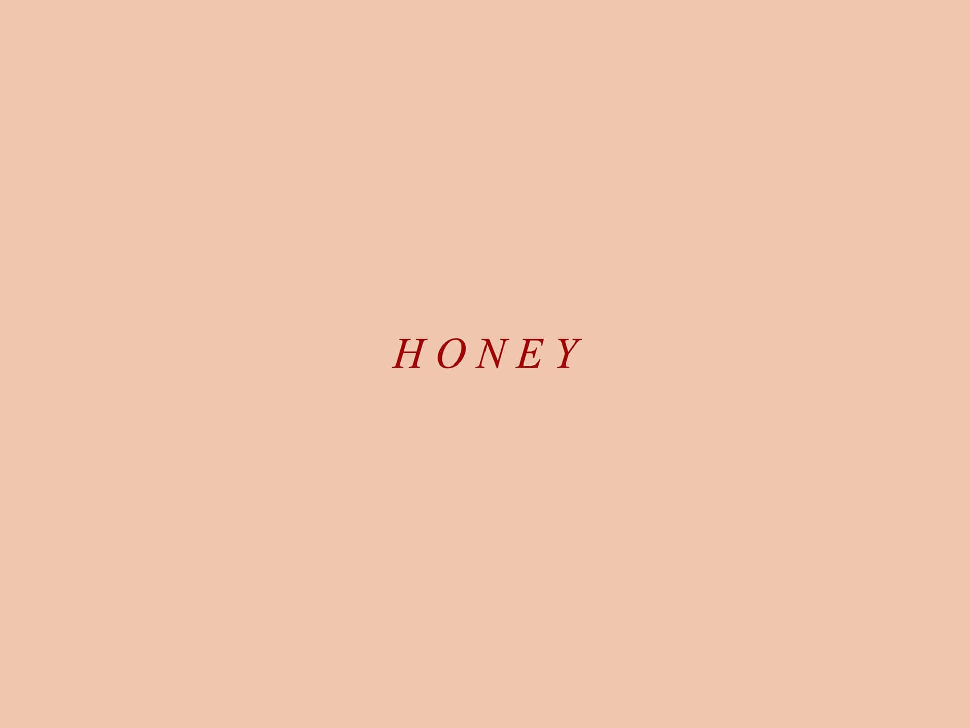 Honey - A Pink Background With The Word Honey