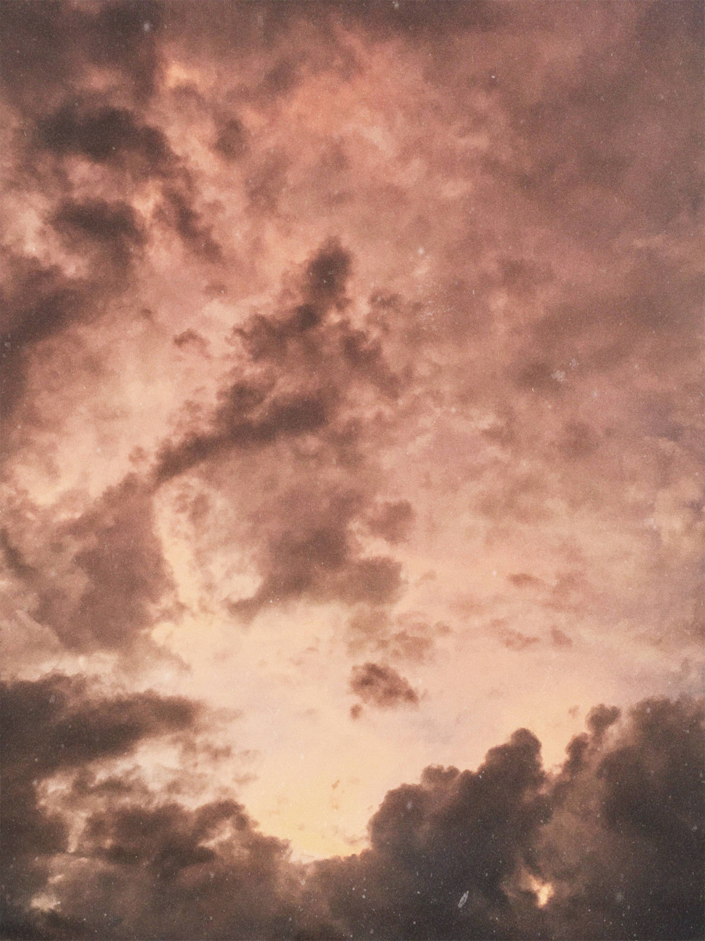 Aesthetic Beige Clouds Background