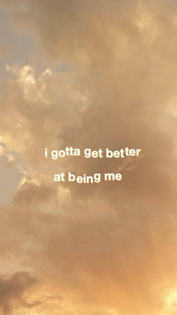 Aesthetic Beige Self Love Quote Picture