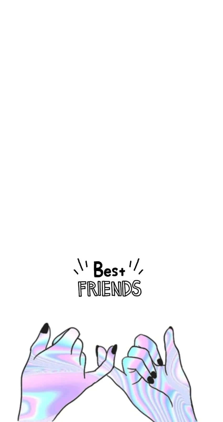 "Celebrate this special friendship with Aesthetic BFF" Wallpaper