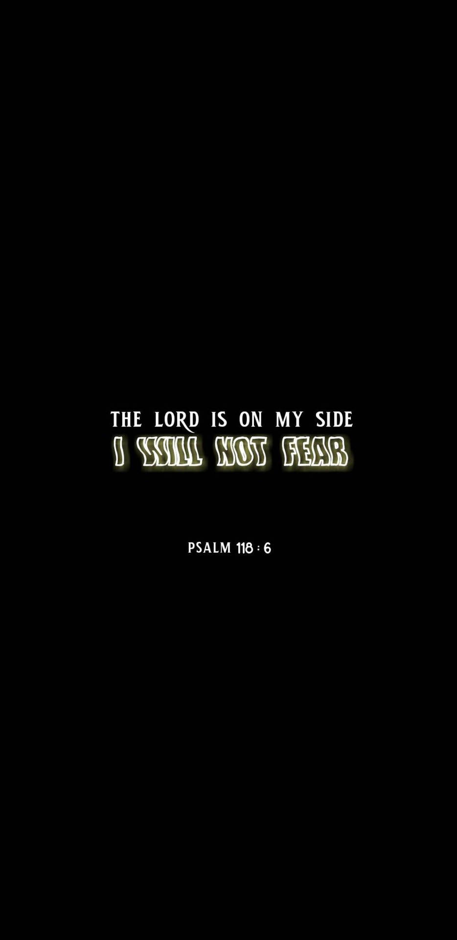 Aesthetic Bible Verse Psalms 118:6 Picture
