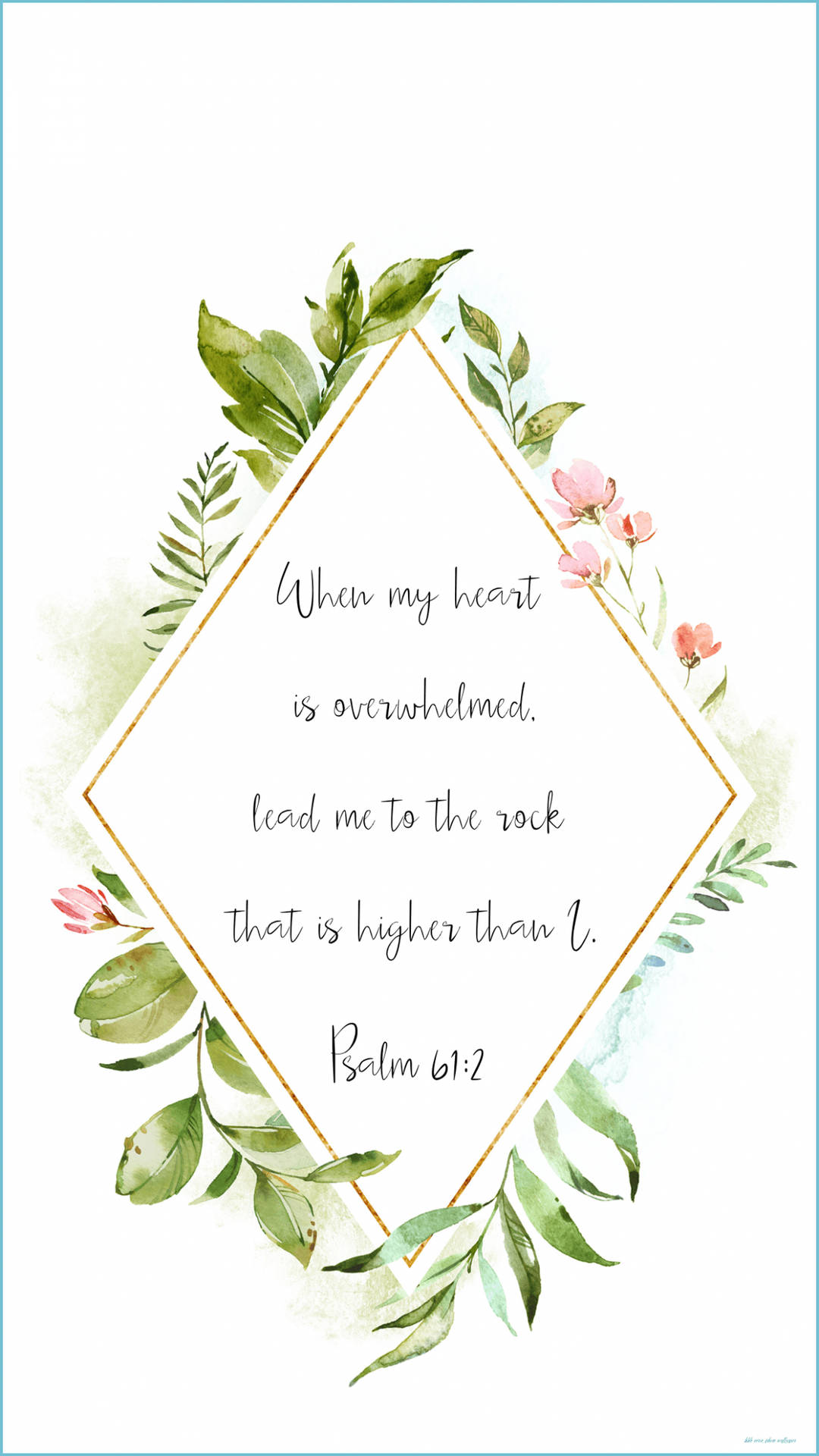 Aesthetic Bible Verse Psalms 61:2 Background