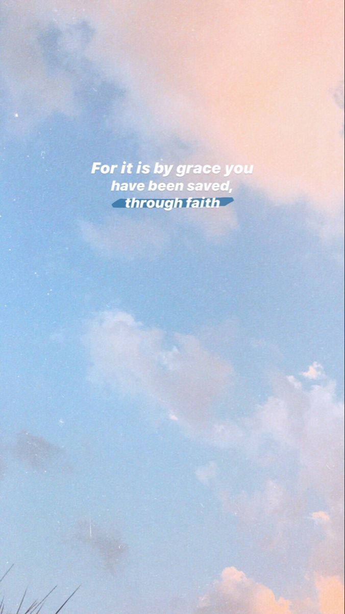 Aesthetic Bible Verse Saved Background