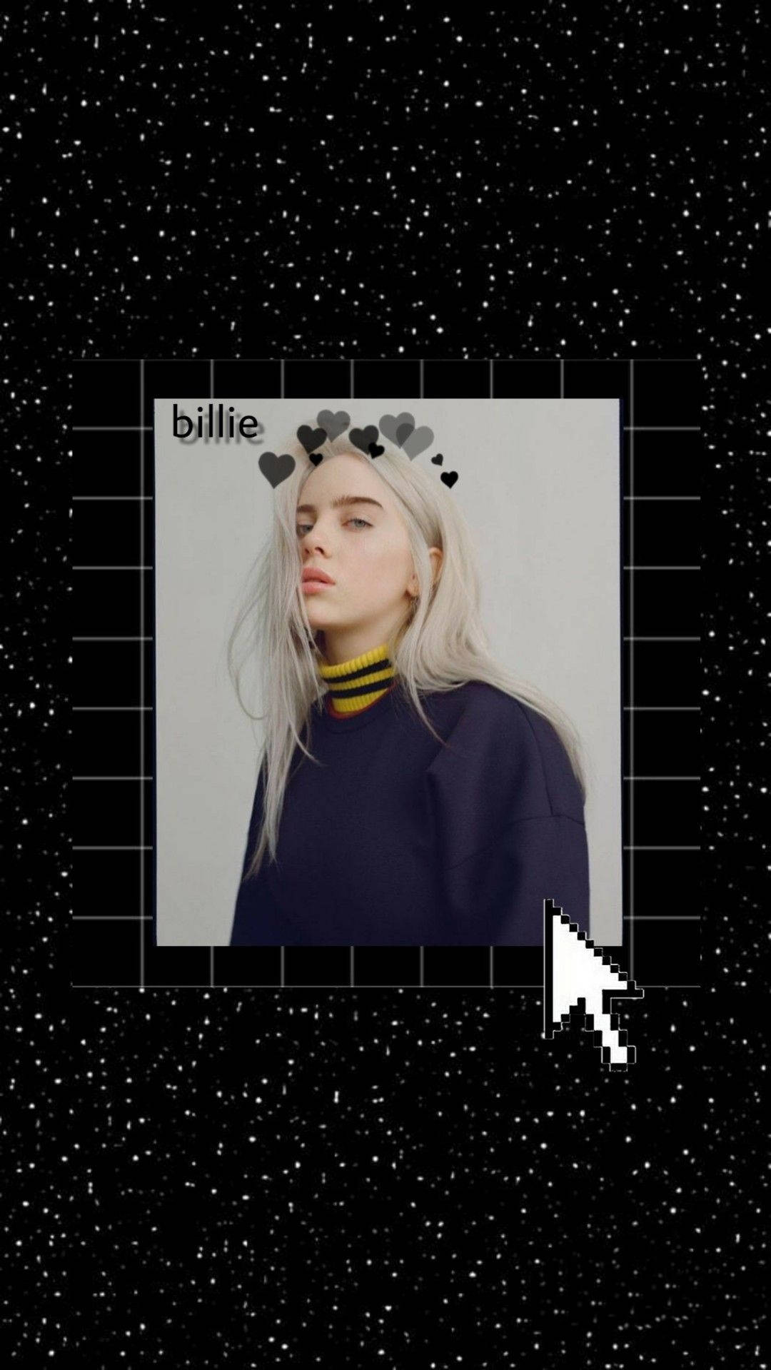 Aesthetic Billie Eilish Starry Sky Background
