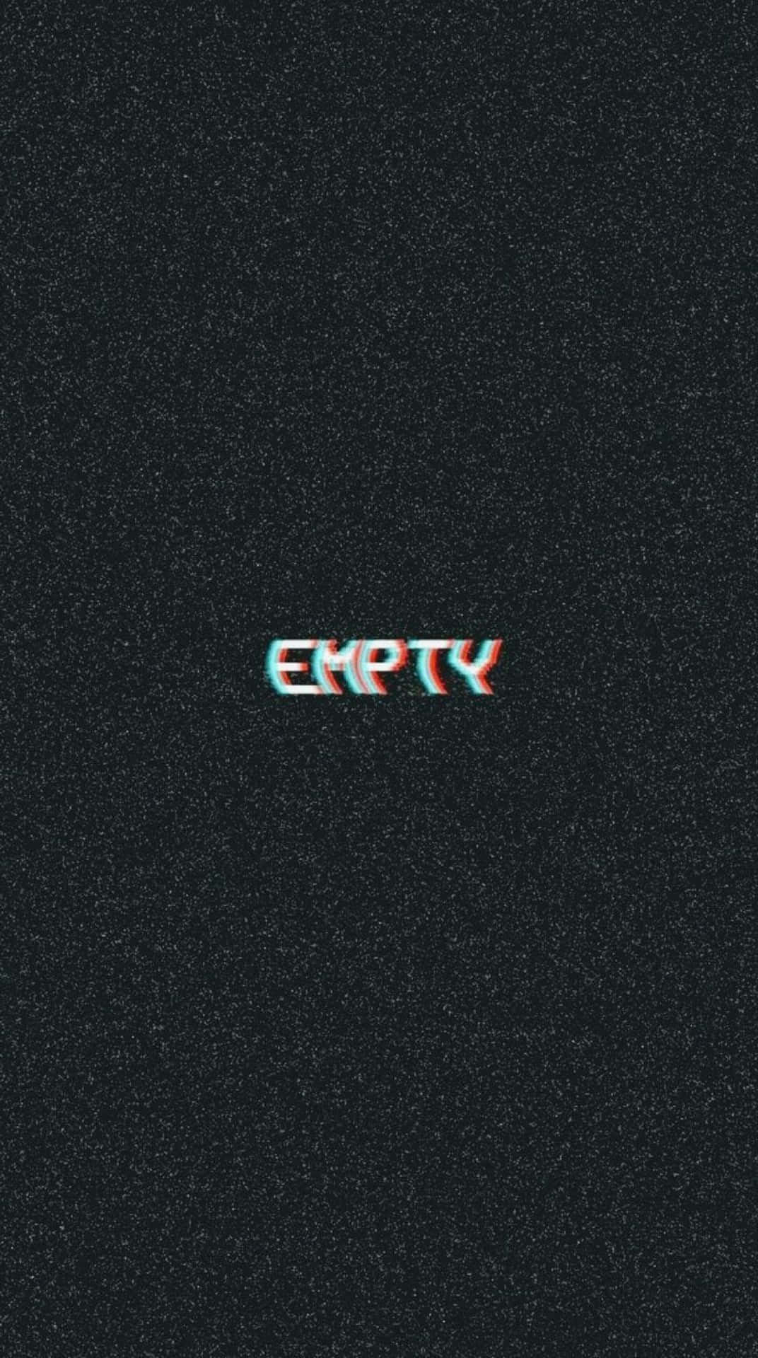 Empty Glitch Effect Aesthetic Black Background