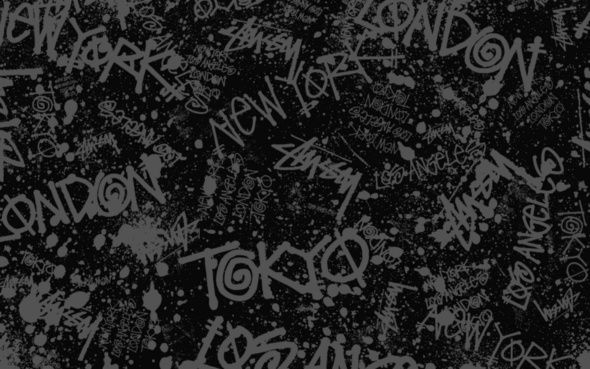 Aesthetic black grunge with a raw and edgy feel Wallpaper