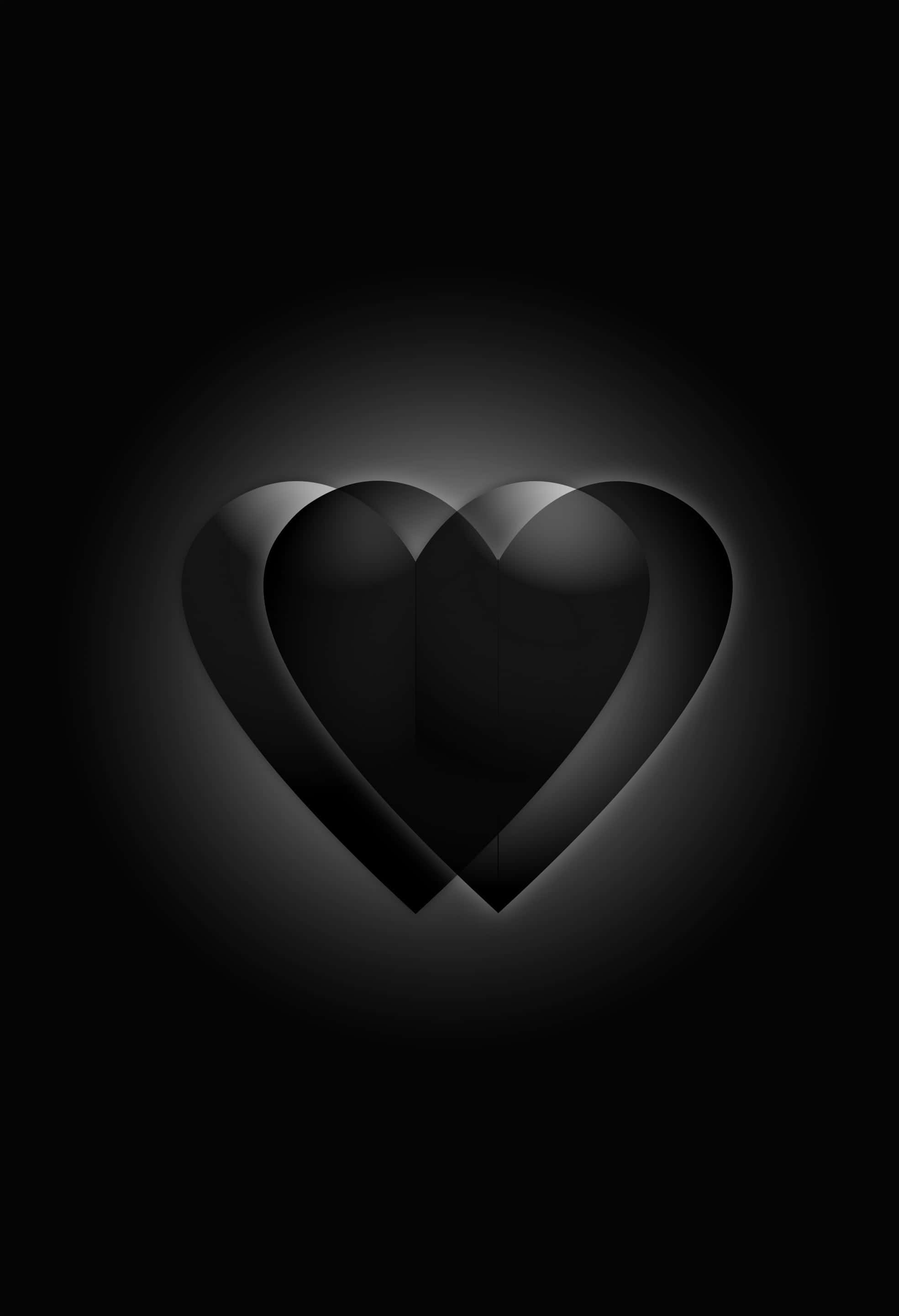 Love heart Wallpaper 4K, Dark aesthetic, Artwork
