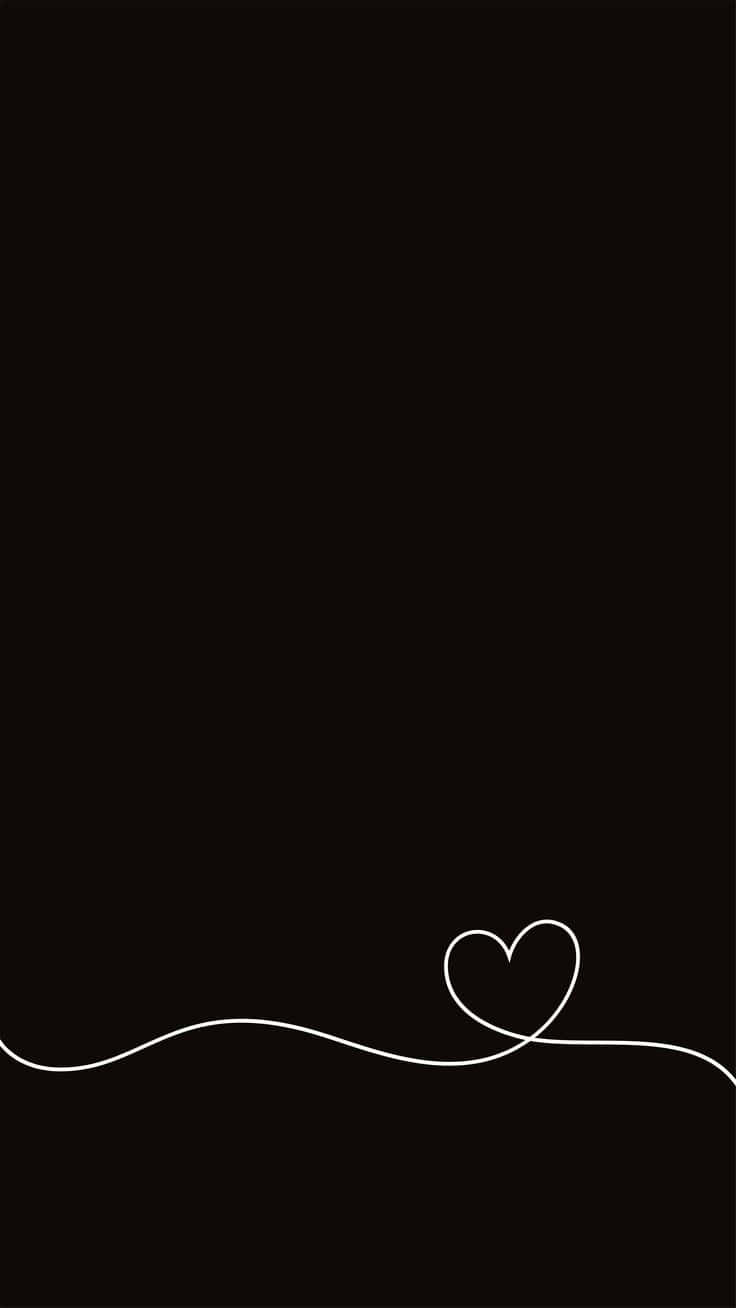 Heart aesthetic black HD phone wallpaper  Peakpx