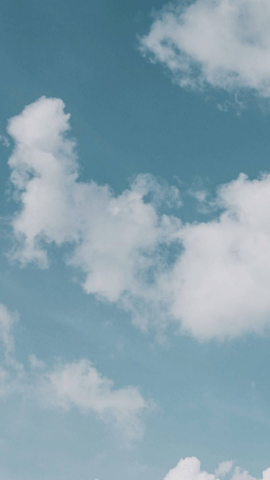 Estiloestético: Nubes Azules Y Esponjosas De Color Blanco Fondo de pantalla
