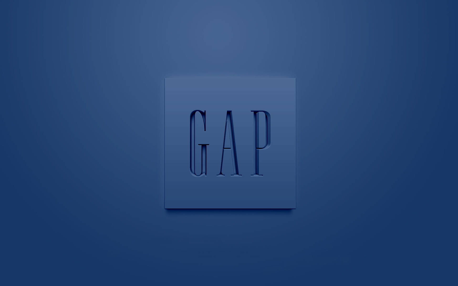 Aesthetic Blue Gap Logo Wallpaper