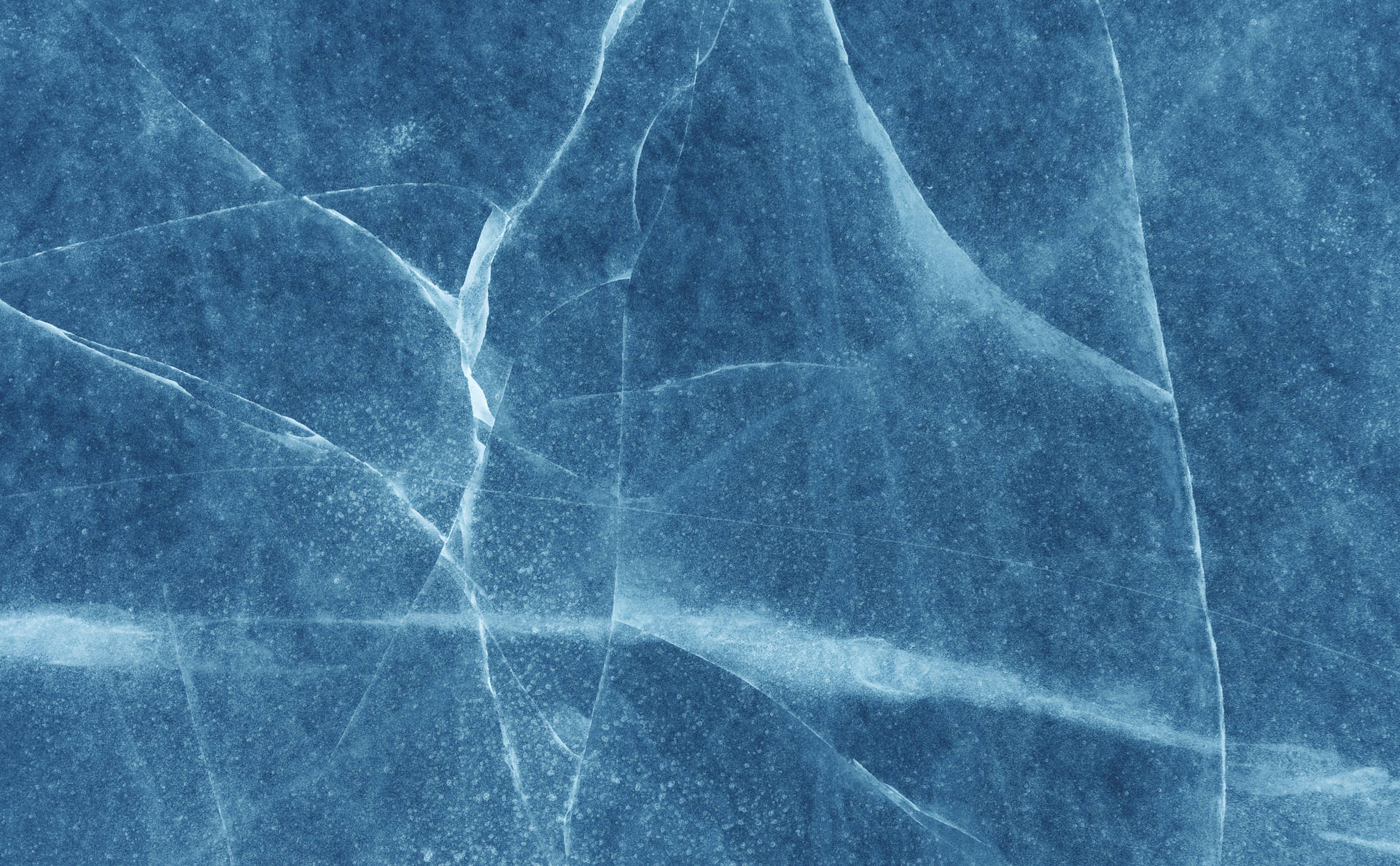 Aesthetic Blue Glacier Cracks Wallpaper