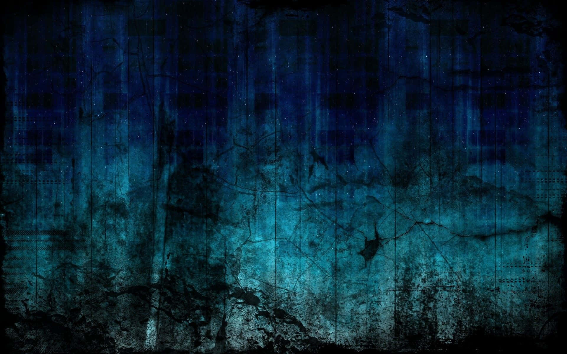 Auffälligästhetische Blaue Grunge Mit Coolem Vibe Wallpaper