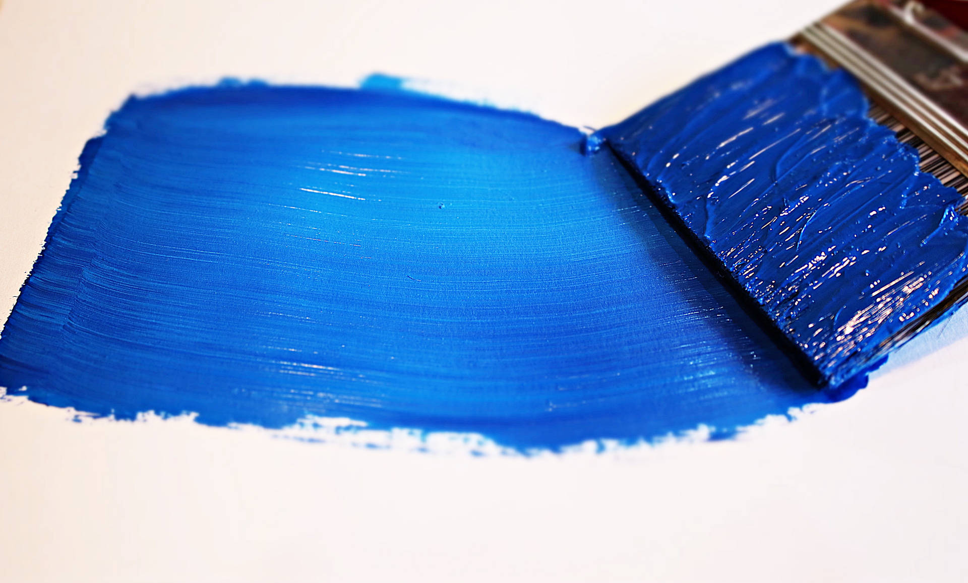 Aesthetic Blue Paint Brush Wallpaper
