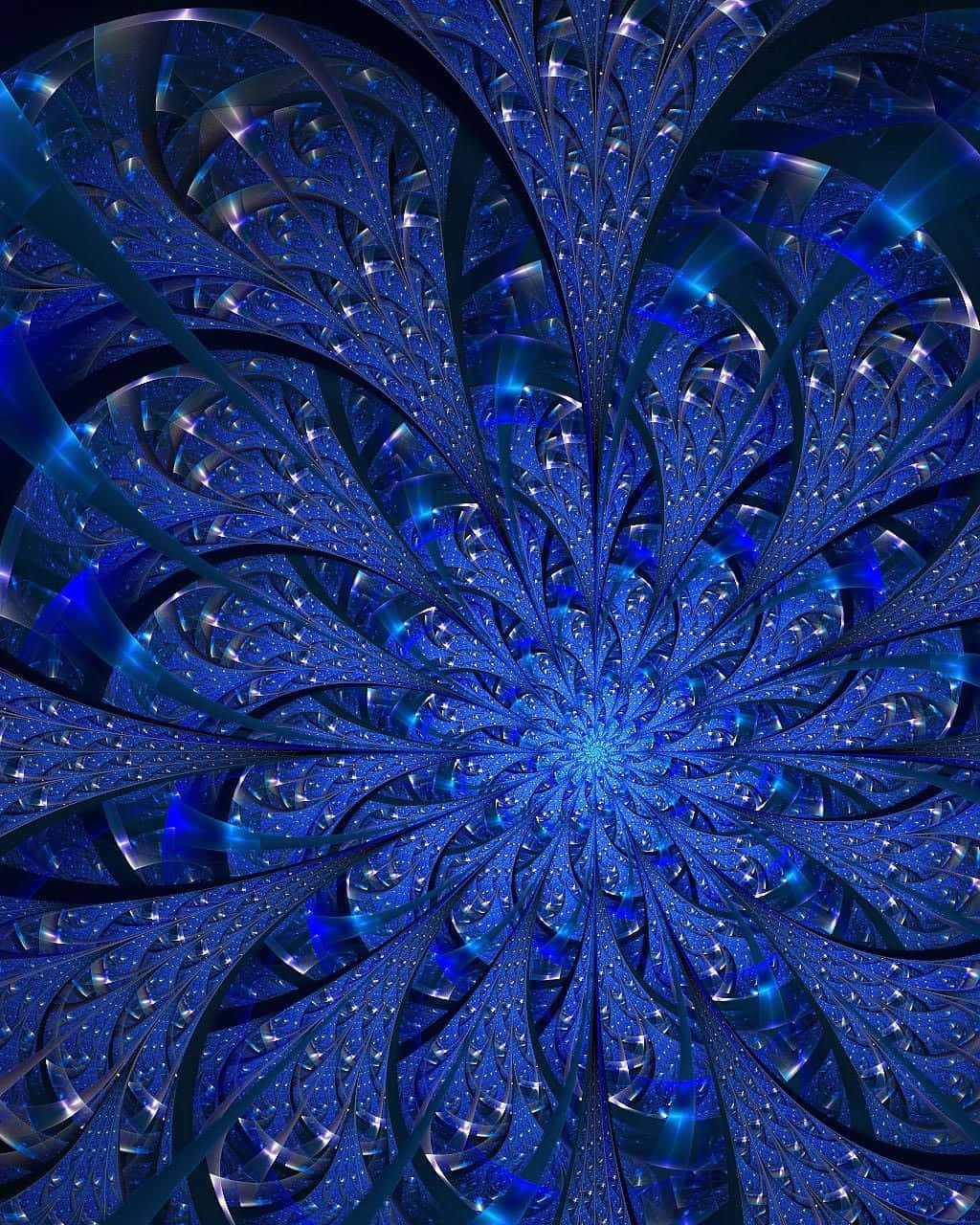 Imágenesde Flores De Vidrio Azul Estéticas.