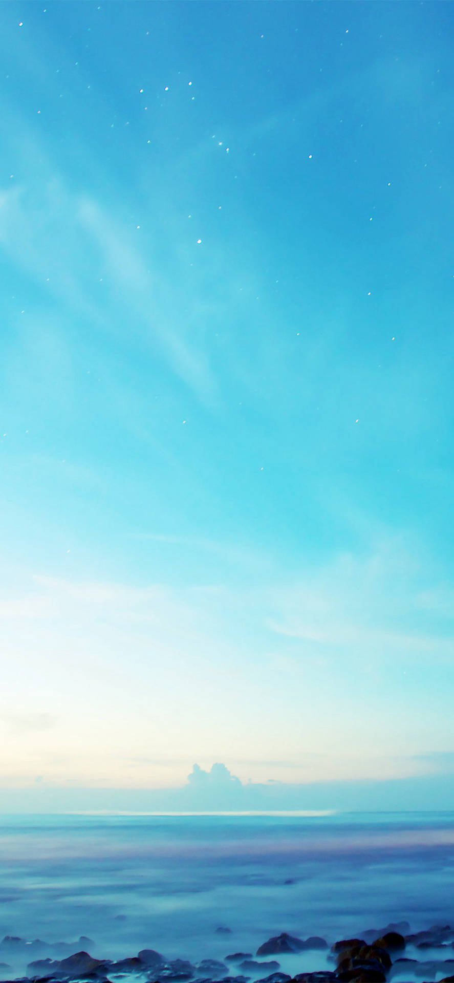 Aesthetic Blue Sky For IPhone Wallpaper