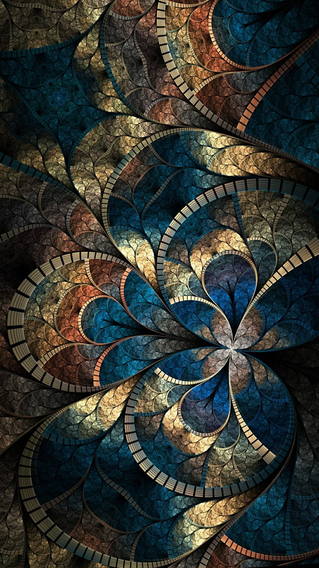 Aesthetic Boho Dark Mandala Wallpaper