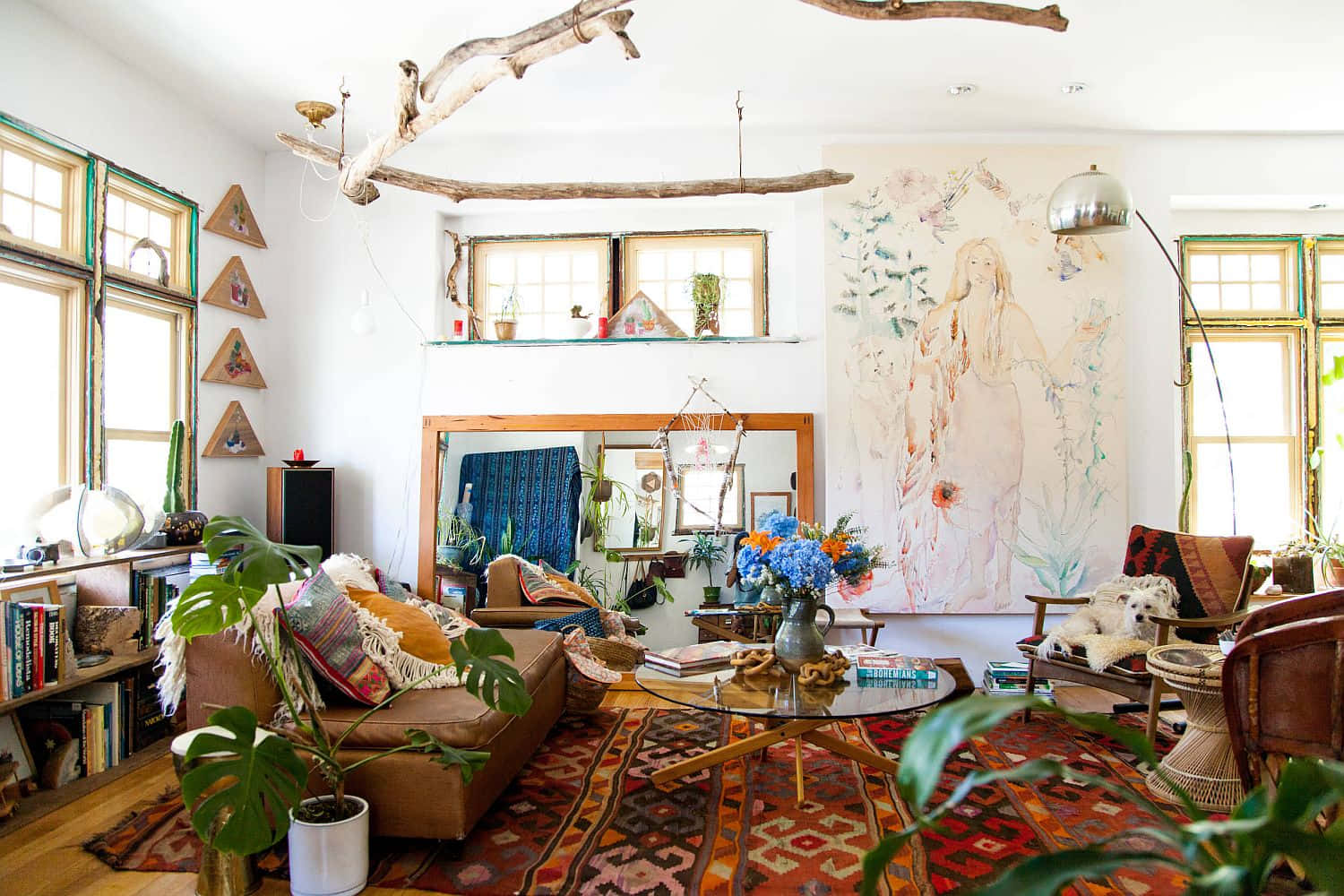 Achieve your boho chic aesthetic with this vibrant photo mural.