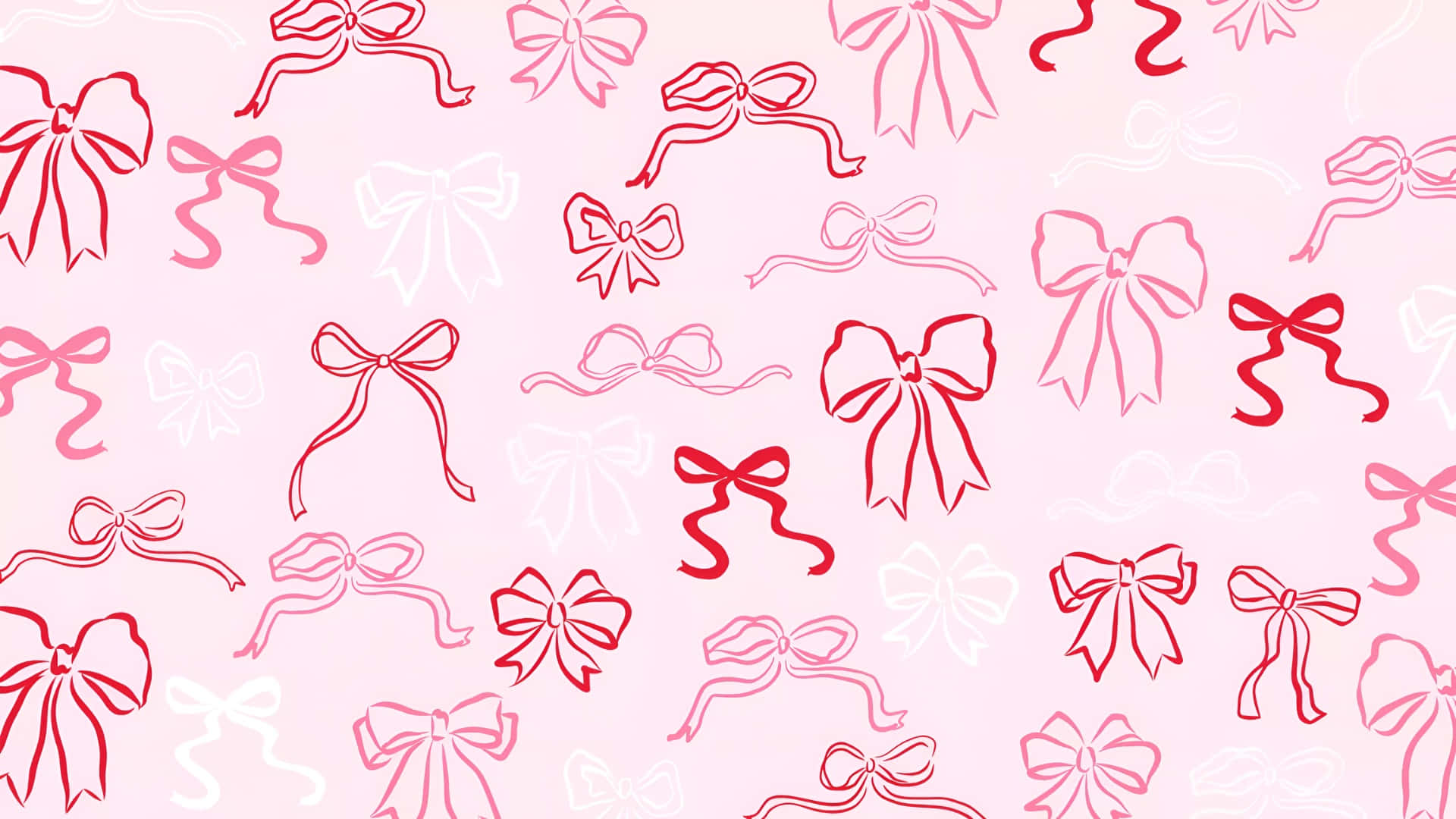 Aesthetic Bow Pattern Wallpaper