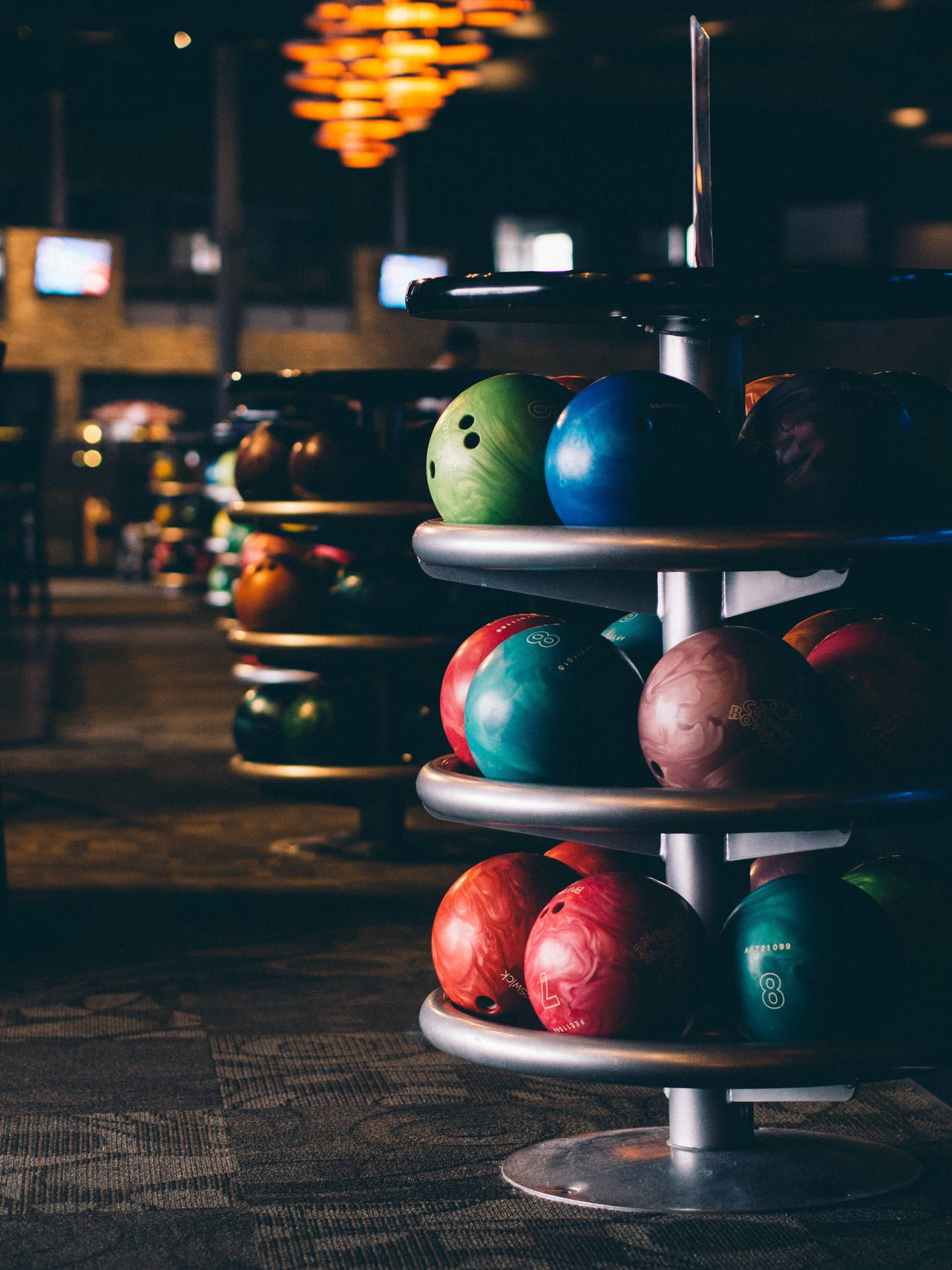 Aesthetic Bowling Balls Wallpaper