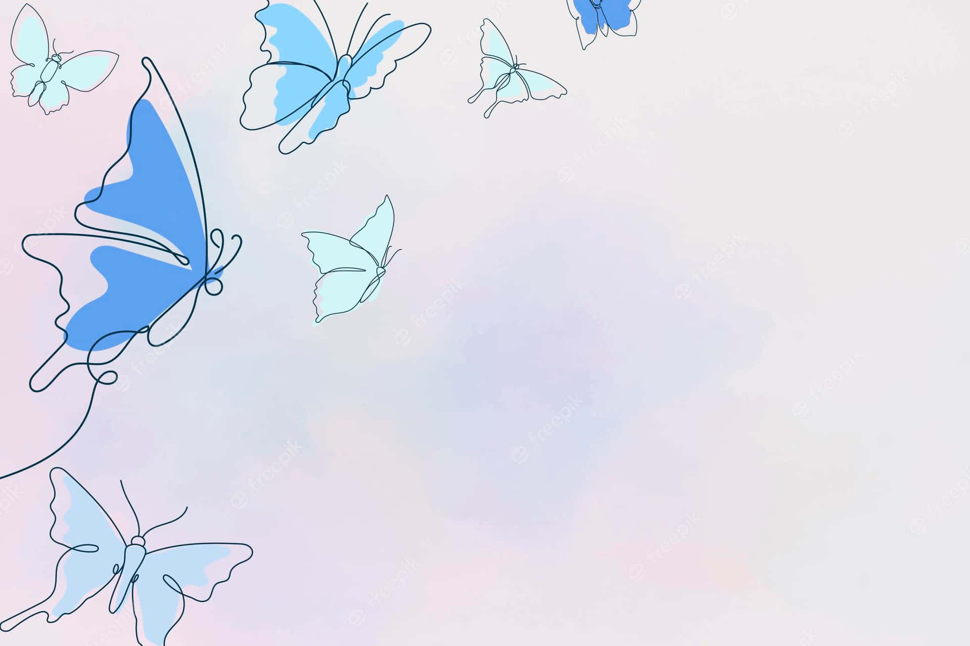 Aesthetic Butterfly Background