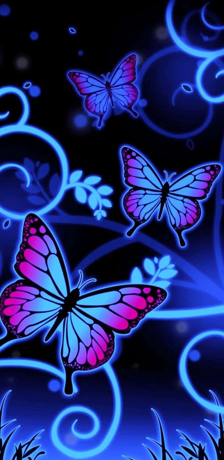 A beautiful and vibrant aesthetic butterfly, perfect for any wallpaper or picture.