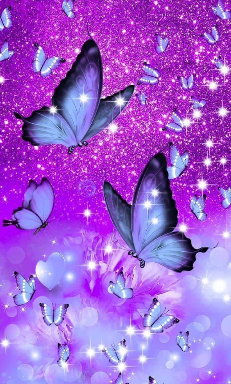 Einwunderschöner Ästhetischer Schmetterling, Ein Symbol Natürlicher Schönheit Und Freiheit.