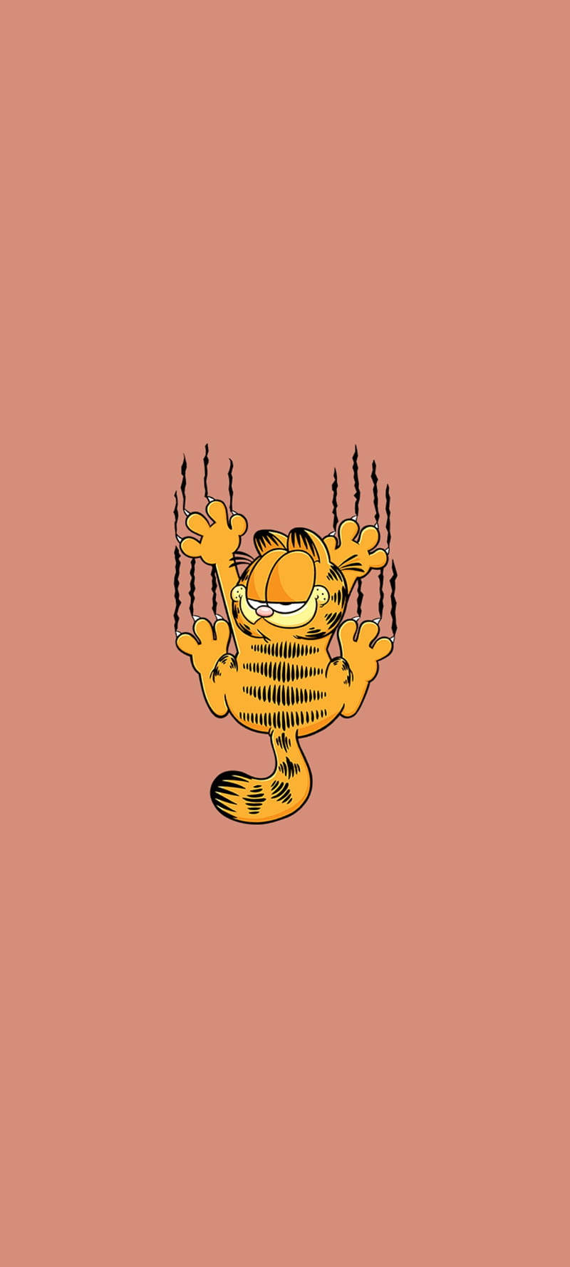 Aesthetic Cartoon Messy Garfield Ripping